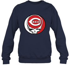Cincinnati Reds Grateful Dead Steal Your Face Baseball Adult Sweatshirt Adult Sweatshirt - VeigarTee
