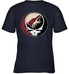 Arizona Coyotes Grateful Dead Steal Your Face Hockey NHL Youth T-Shirt Youth T-Shirt - VeigarTee