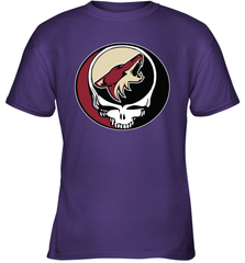 Arizona Coyotes Grateful Dead Steal Your Face Hockey NHL Youth T-Shirt Youth T-Shirt - VeigarTee