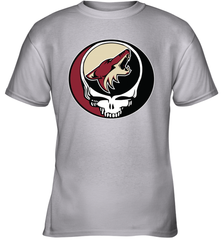 Arizona Coyotes Grateful Dead Steal Your Face Hockey NHL Youth T-Shirt Youth T-Shirt - VeigarTee