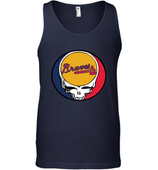 Atlanta Braves Grateful Dead Steal Your Face Baseball Mens Tank Top Mens Tank Top - VeigarTee