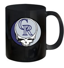 Colorado Rockies Grateful Dead Steal Your Face Baseball Ceramic Mug 11oz Ceramic Mug 11oz - VeigarTee