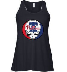 Philadelphia Phillies Grateful Dead Steal Your Face Baseball Womens Racerback Tank Top Womens Racerback Tank Top - VeigarTee
