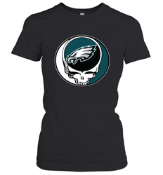 Philadelphia Eagles Grateful Dead Steal Your Face NFL Football Womens T-Shirt
