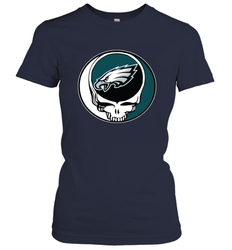 Philadelphia Eagles Grateful Dead Steal Your Face NFL Football Womens T-Shirt