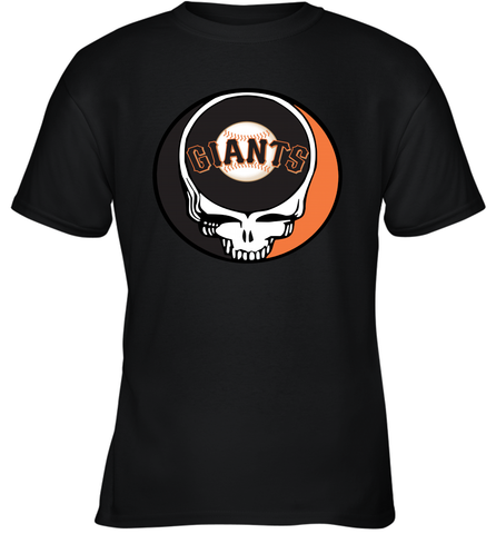 San Francisco Giants Grateful Dead Steal Your Face Baseball Youth T-Shirt Youth T-Shirt / Black / XS Youth T-Shirt - VeigarTee
