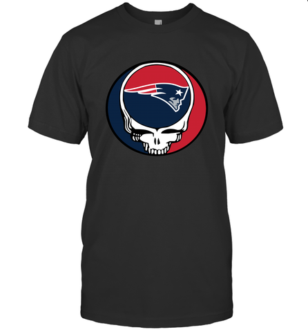 New England Patriots Grateful Dead Steal Your Face NFL Football Mens T-Shirt Mens T-Shirt / Black / S Mens T-Shirt - VeigarTee
