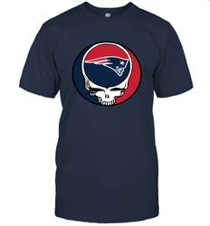 New England Patriots Grateful Dead Steal Your Face NFL Football Mens T-Shirt