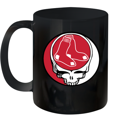 Boston Red Sox Grateful Dead Steal Your Face Baseball Ceramic Mug 11oz Ceramic Mug 11oz / Black / 11oz Ceramic Mug 11oz - VeigarTee