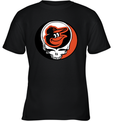 Baltimore Orioles Grateful Dead Steal Your Face Baseball Youth T-Shirt