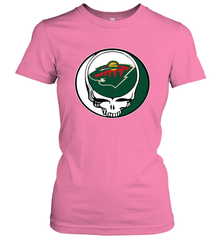 Minnesota Wild Grateful Dead Steal Your Face Hockey NHL Womens T-Shirt Womens T-Shirt - VeigarTee