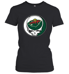 Minnesota Wild Grateful Dead Steal Your Face Hockey NHL Womens T-Shirt Womens T-Shirt - VeigarTee