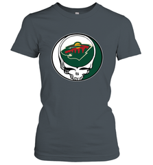 Minnesota Wild Grateful Dead Steal Your Face Hockey NHL Womens T-Shirt Womens T-Shirt - VeigarTee