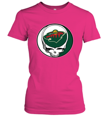 Minnesota Wild Grateful Dead Steal Your Face Hockey NHL Womens T-Shirt Womens T-Shirt - VeigarTee