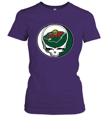 Minnesota Wild Grateful Dead Steal Your Face Hockey NHL Womens T-Shirt Womens T-Shirt - VeigarTee
