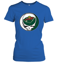 Minnesota Wild Grateful Dead Steal Your Face Hockey NHL Womens T-Shirt Womens T-Shirt - VeigarTee