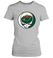 Minnesota Wild Grateful Dead Steal Your Face Hockey NHL Womens T-Shirt Womens T-Shirt - VeigarTee