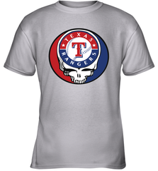 Texas Rangers Grateful Dead Steal Your Face Baseball Youth T-Shirt Youth T-Shirt - VeigarTee