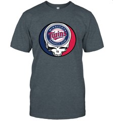 Minnesota Twins Grateful Dead Steal Your Face Baseball Mens T-Shirt Mens T-Shirt - VeigarTee
