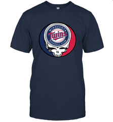Minnesota Twins Grateful Dead Steal Your Face Baseball Mens T-Shirt Mens T-Shirt - VeigarTee