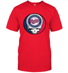 Minnesota Twins Grateful Dead Steal Your Face Baseball Mens T-Shirt Mens T-Shirt - VeigarTee