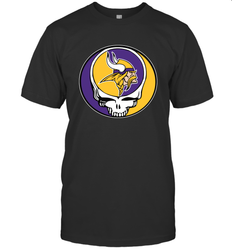 Minnesota Vikings Grateful Dead Steal Your Face NFL Football Mens T-Shirt