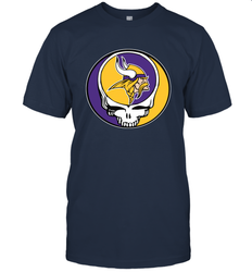 Minnesota Vikings Grateful Dead Steal Your Face NFL Football Mens T-Shirt