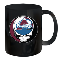 Colorado Avalanche Grateful Dead Steal Your Face Hockey NHL Ceramic Mug 11oz Ceramic Mug 11oz - VeigarTee