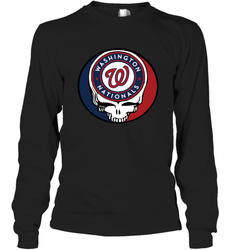 Washington Nationals Grateful Dead Steal Your Face Baseball Adult Long Sleeve T-Shirt