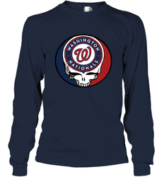 Washington Nationals Grateful Dead Steal Your Face Baseball Adult Long Sleeve T-Shirt