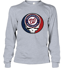 Washington Nationals Grateful Dead Steal Your Face Baseball Adult Long Sleeve T-Shirt Adult Long Sleeve T-Shirt - VeigarTee