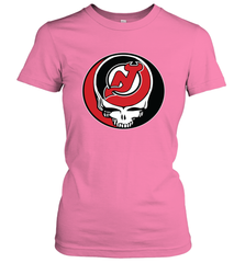 New Jersey Devils Grateful Dead Steal Your Face Hockey NHL Womens T-Shirt Womens T-Shirt - VeigarTee