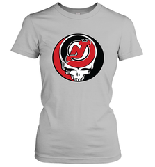 New Jersey Devils Grateful Dead Steal Your Face Hockey NHL Womens T-Shirt Womens T-Shirt - VeigarTee