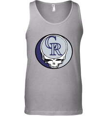 Colorado Rockies Grateful Dead Steal Your Face Baseball Mens Tank Top Mens Tank Top - VeigarTee