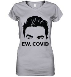 Official David Rose Ew C-ovid Womens V-Neck T-Shirt