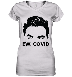 Official David Rose Ew C-ovid Womens V-Neck T-Shirt