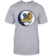Milwaukee Brewers Grateful Dead Steal Your Face Baseball Mens T-Shirt Mens T-Shirt - VeigarTee