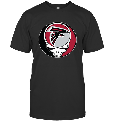 Atlanta Falcons Grateful Dead Steal Your Face NFL Football Mens T-Shirt Mens T-Shirt / Black / S Mens T-Shirt - VeigarTee