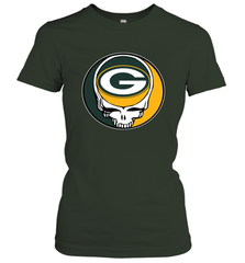 Green Bay Packers Grateful Dead Steal Your Face NFL Football Womens T-Shirt Womens T-Shirt - VeigarTee