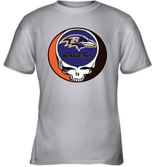 Baltimore Ravens Grateful Dead Steal Your Face NFL Football Youth T-Shirt Youth T-Shirt - VeigarTee