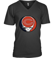 Chicago Bears Grateful Dead Steal Your Face NFL Football Mens V-Neck T-Shirt Mens V-Neck T-Shirt - VeigarTee