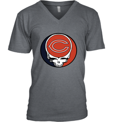 Chicago Bears Grateful Dead Steal Your Face NFL Football Mens V-Neck T-Shirt Mens V-Neck T-Shirt - VeigarTee