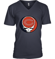 Chicago Bears Grateful Dead Steal Your Face NFL Football Mens V-Neck T-Shirt Mens V-Neck T-Shirt - VeigarTee