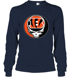 Cincinnati Bengals Grateful Dead Steal Your Face NFL Football Adult Long Sleeve T-Shirt