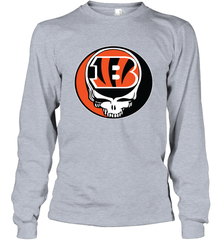 Cincinnati Bengals Grateful Dead Steal Your Face NFL Football Adult Long Sleeve T-Shirt Adult Long Sleeve T-Shirt - VeigarTee