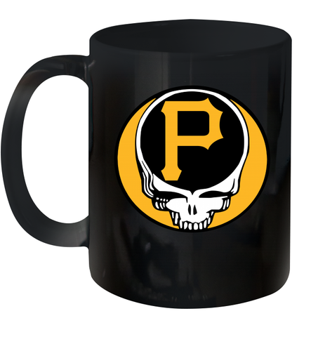 Pittsburgh Pirates Grateful Dead Steal Your Face Baseball Ceramic Mug 11oz Ceramic Mug 11oz / Black / 11oz Ceramic Mug 11oz - VeigarTee
