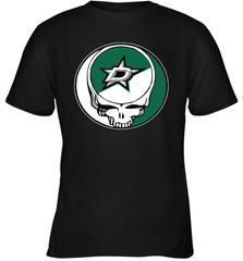 Dallas Stars Grateful Dead Steal Your Face Hockey NHL Youth T-Shirt Youth T-Shirt - VeigarTee