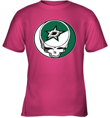 Dallas Stars Grateful Dead Steal Your Face Hockey NHL Youth T-Shirt Youth T-Shirt - VeigarTee