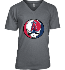 Los Angeles Angels Grateful Dead Steal Your Face Baseball Mens V-Neck T-Shirt Mens V-Neck T-Shirt - VeigarTee
