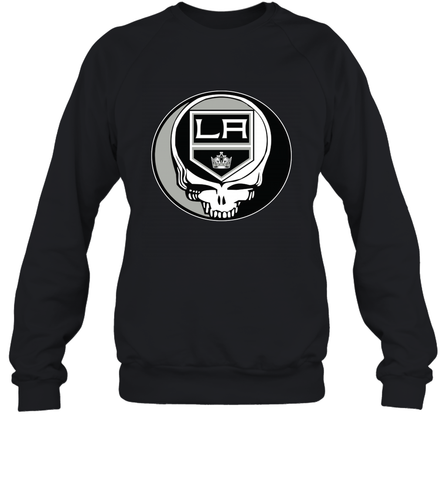 Los Angeles Kings Grateful Dead Steal Your Face Hockey NHL Adult Sweatshirt Adult Sweatshirt / Black / S Adult Sweatshirt - VeigarTee